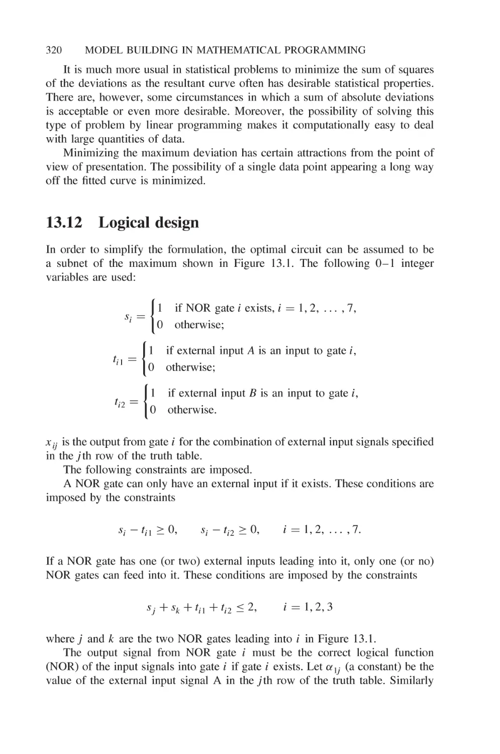 13.12 Logical design