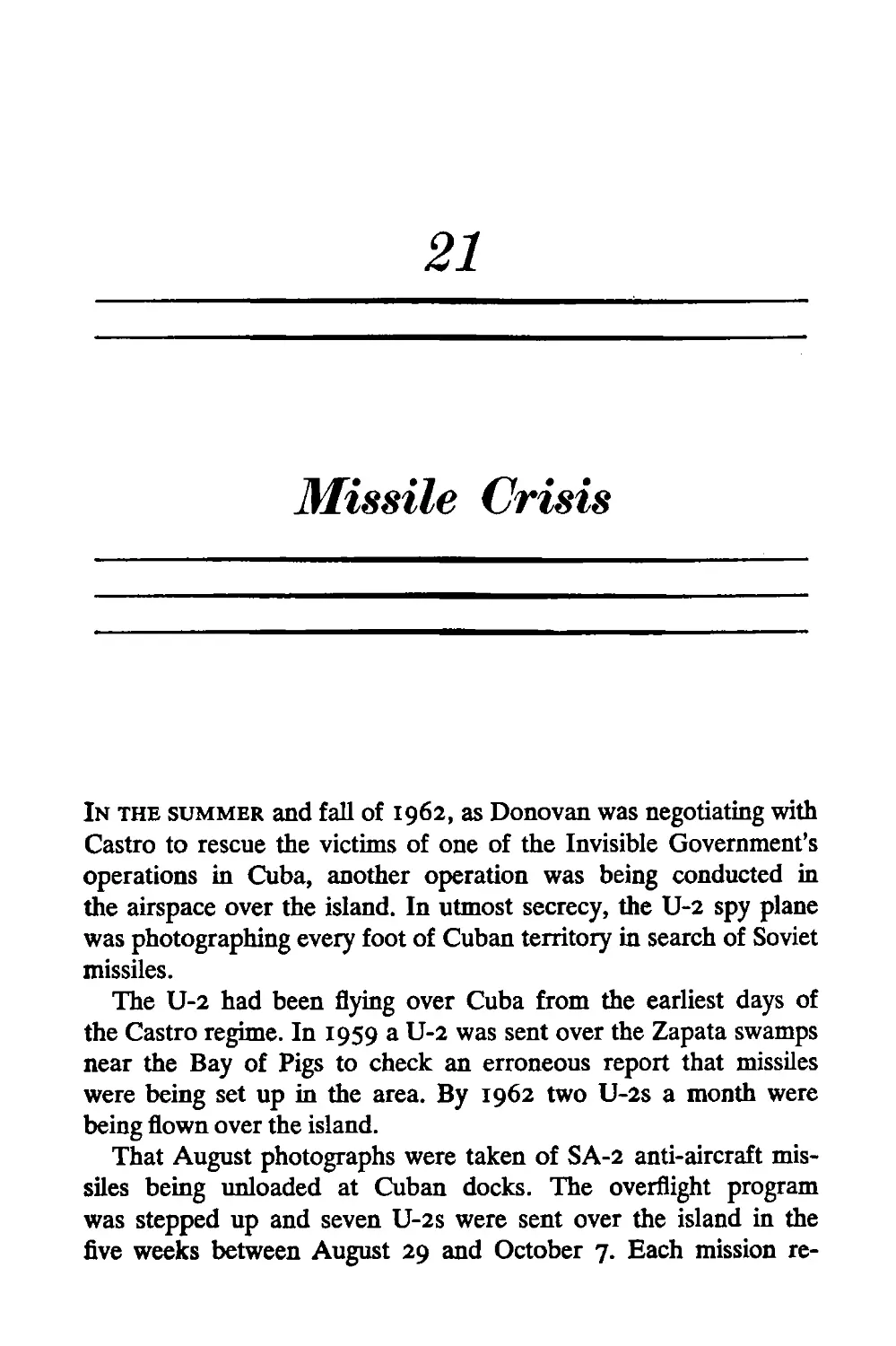 21. Missile Crisis