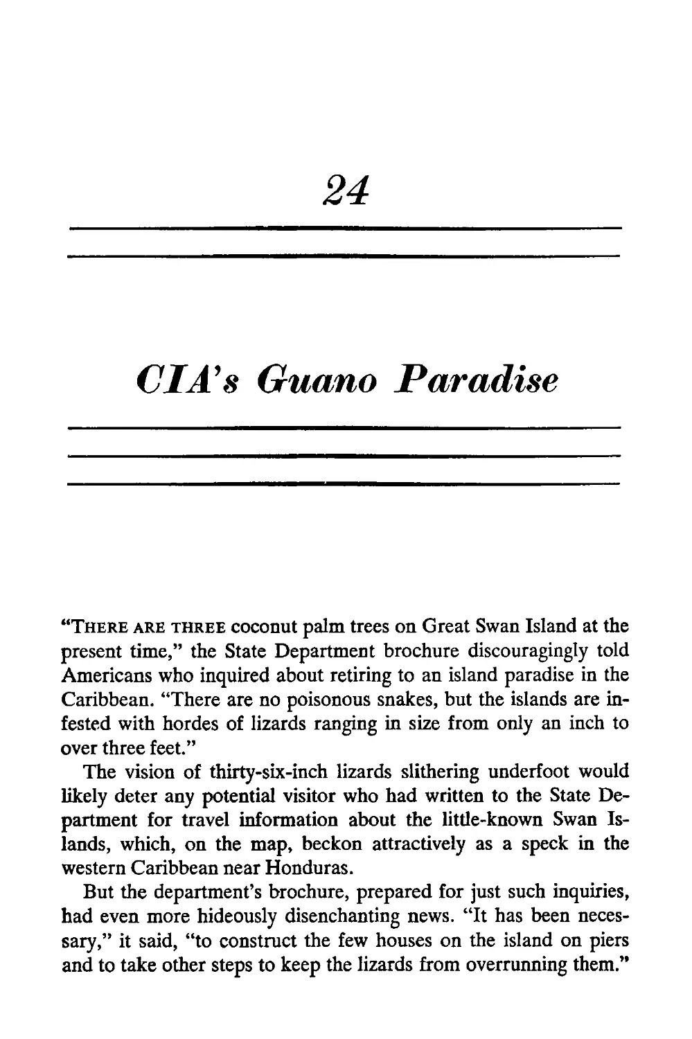 24. CIA’s Guano Paradise