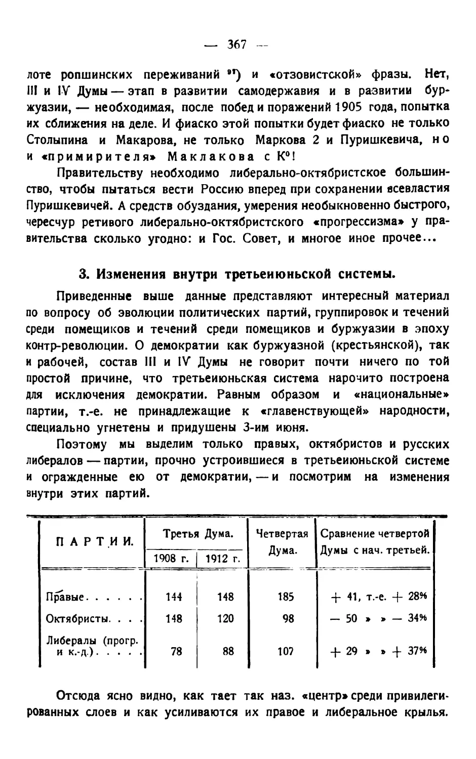 3. Изменения внутри третьеиюньской системы