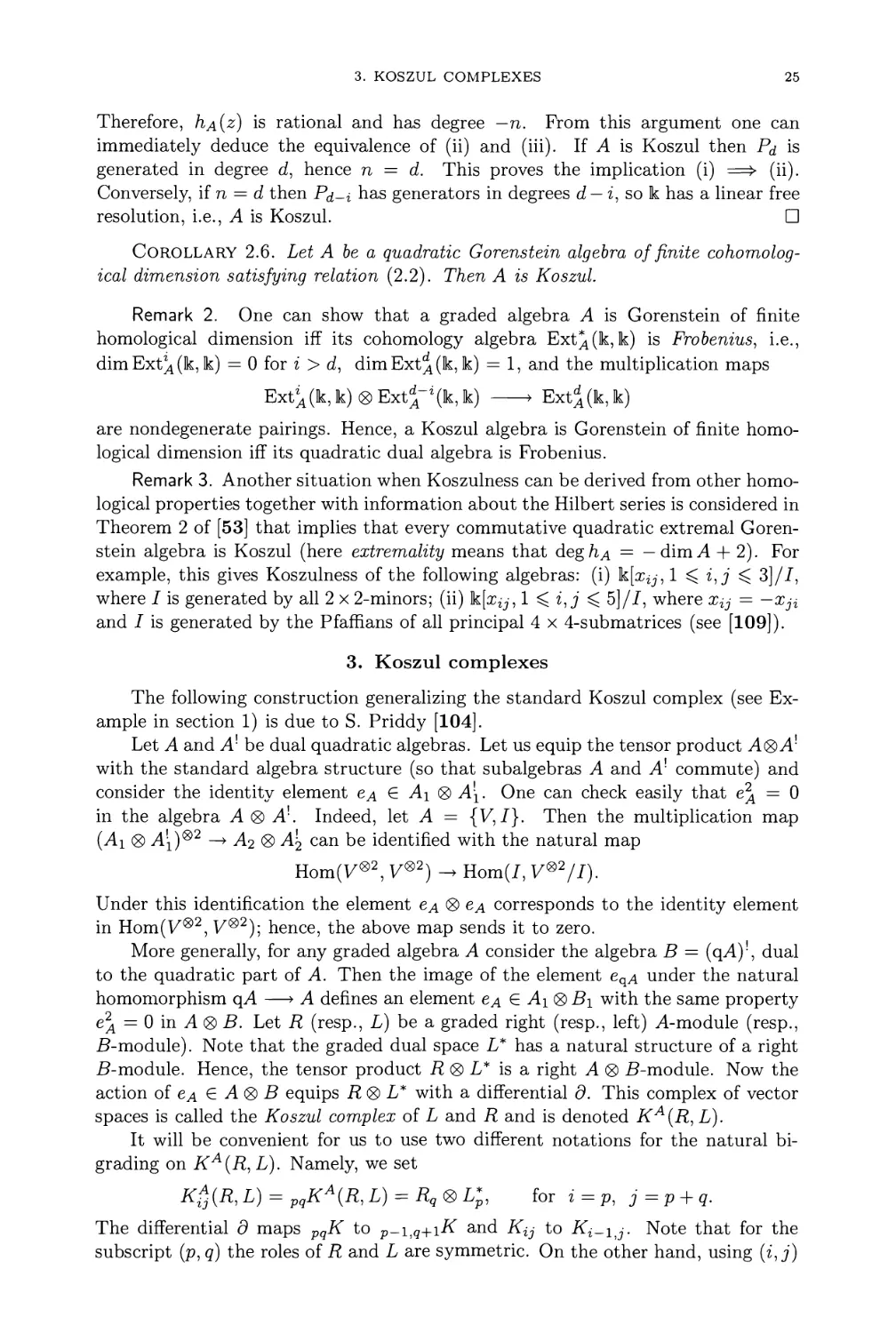 3. Koszul complexes