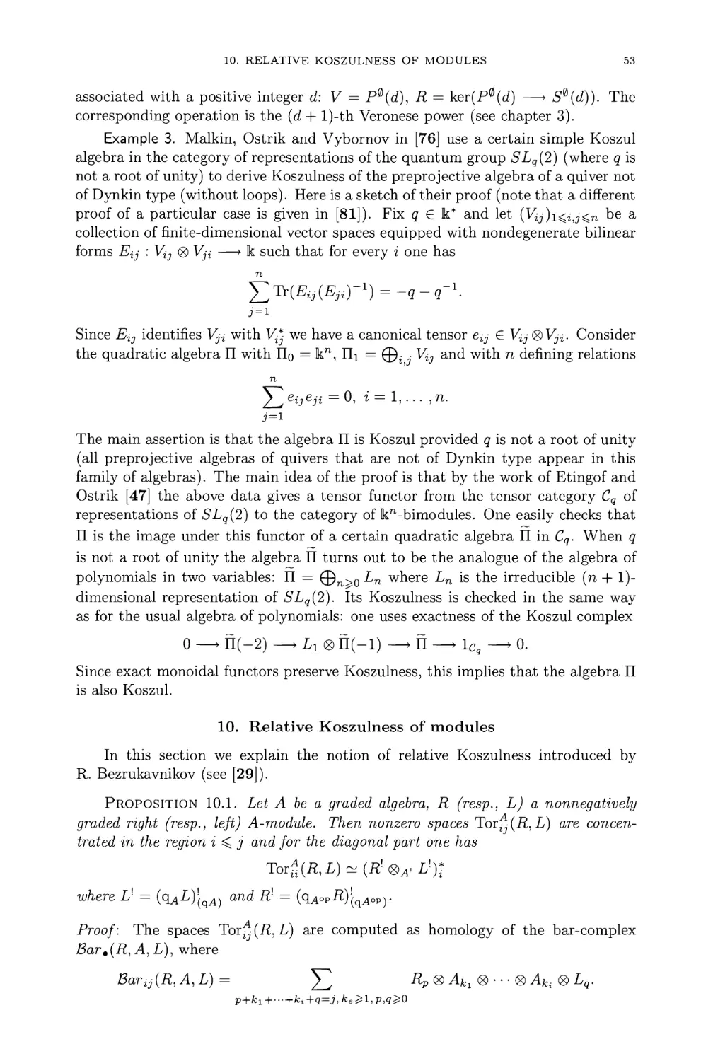 10. Relative Koszulness of modules