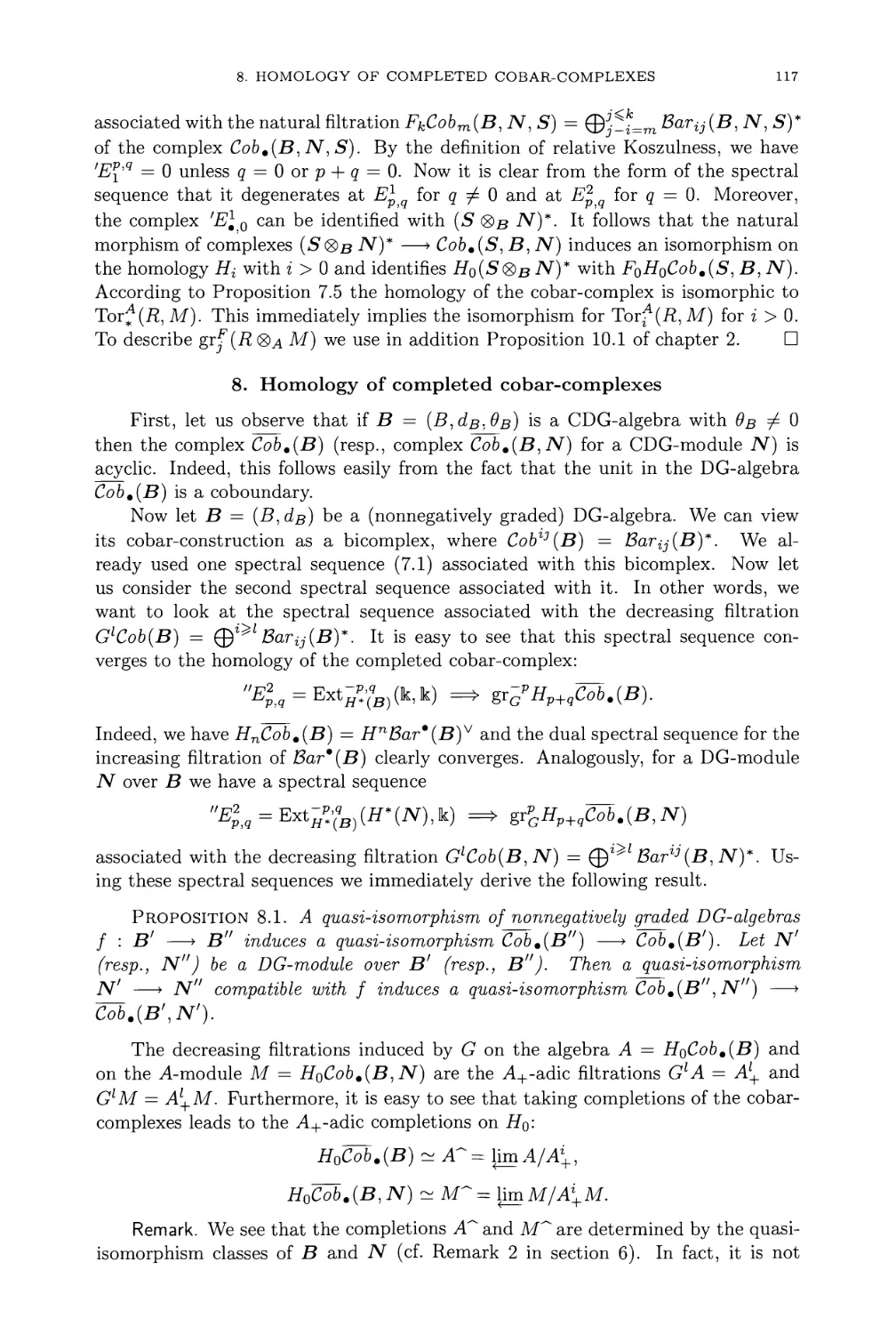 8. Homology of completed cobar-complexes