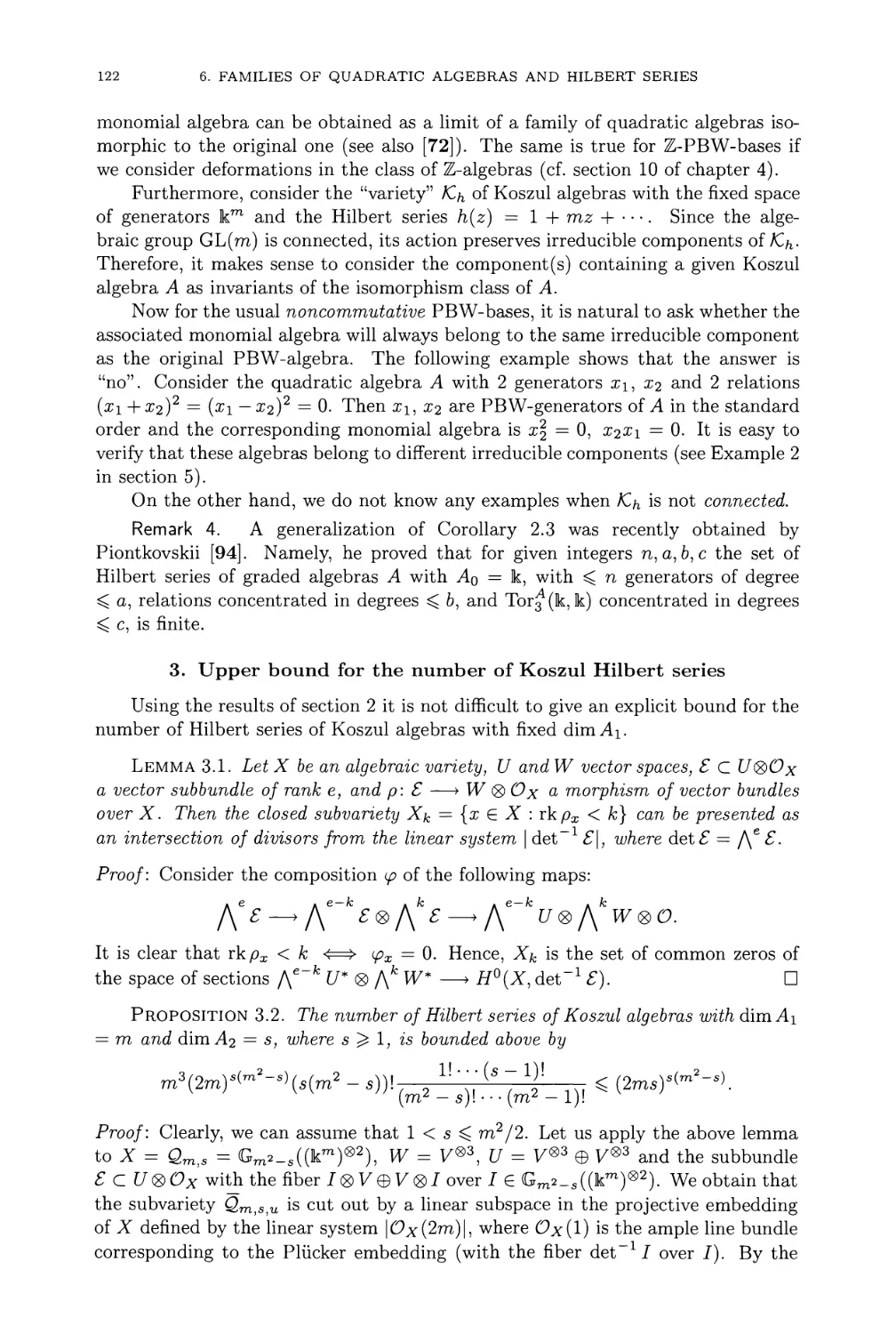 3. Upper bound for the number of Koszul Hilbert series