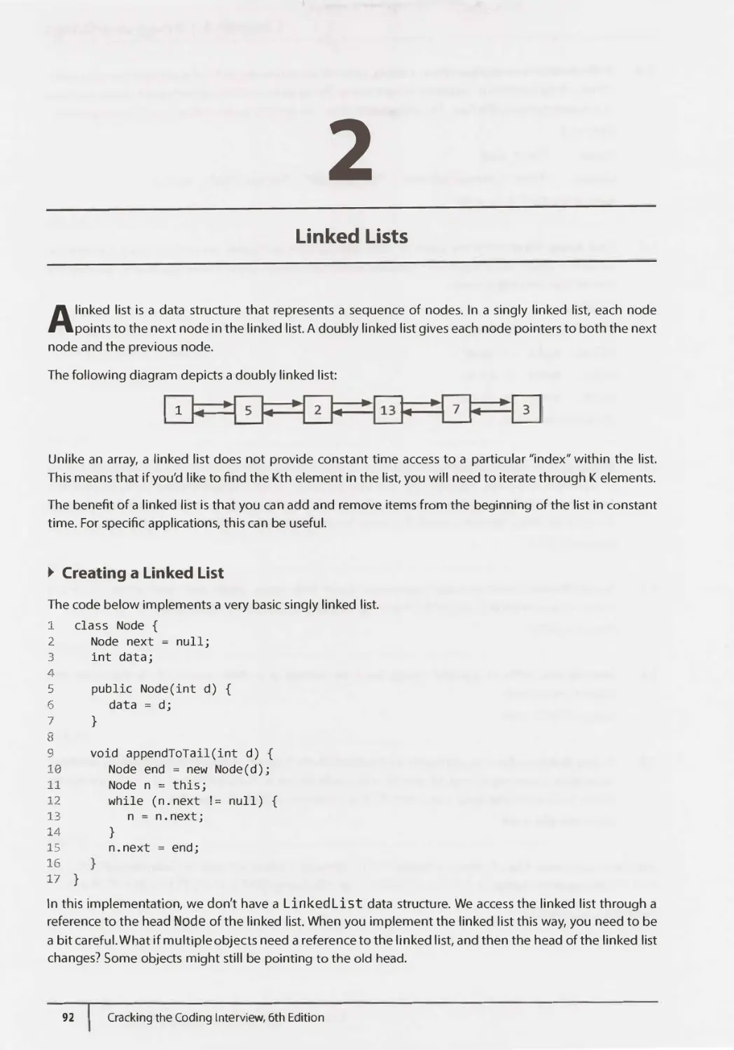 2. Linked Lists