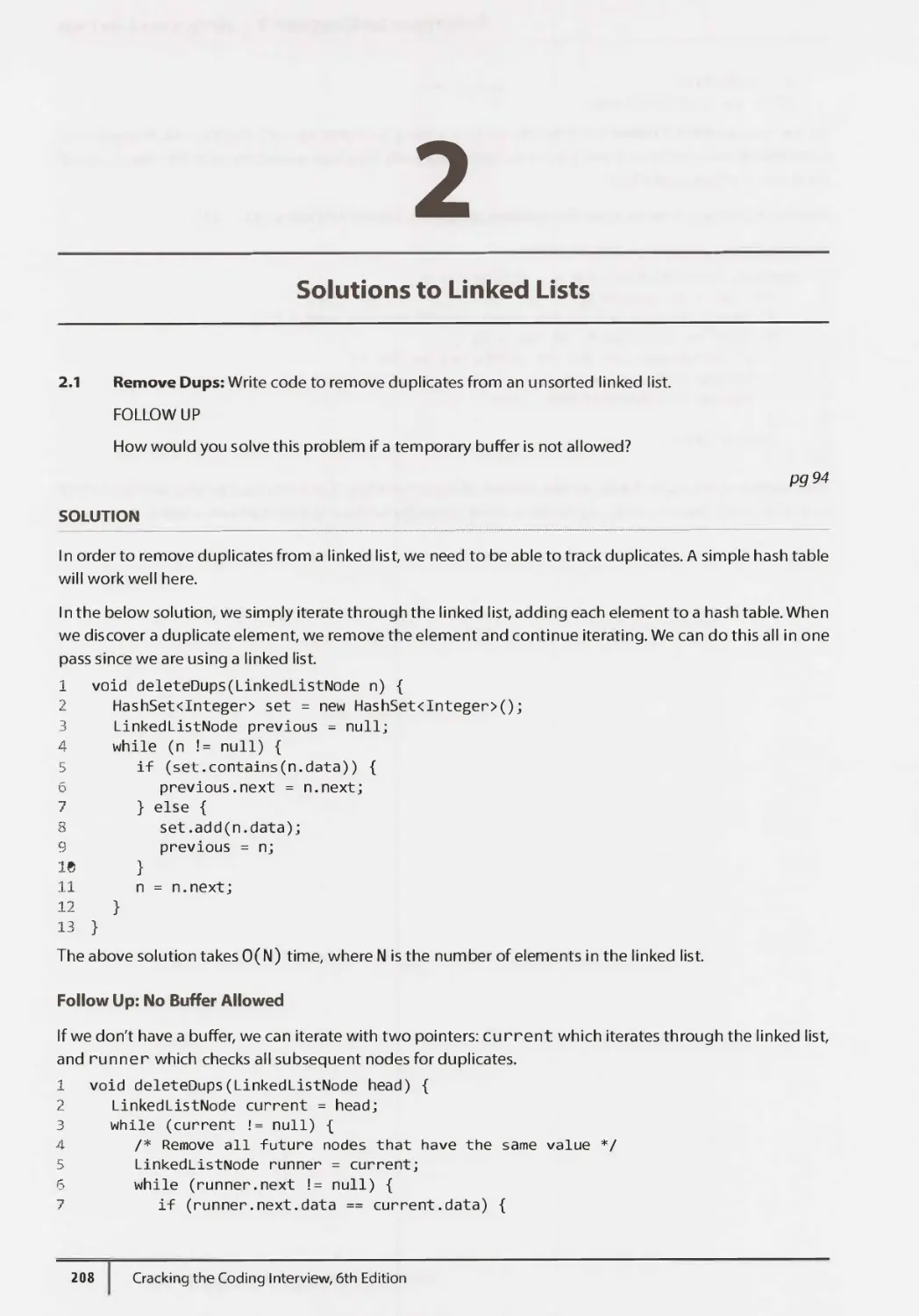 2. Solutions to Linked Lists