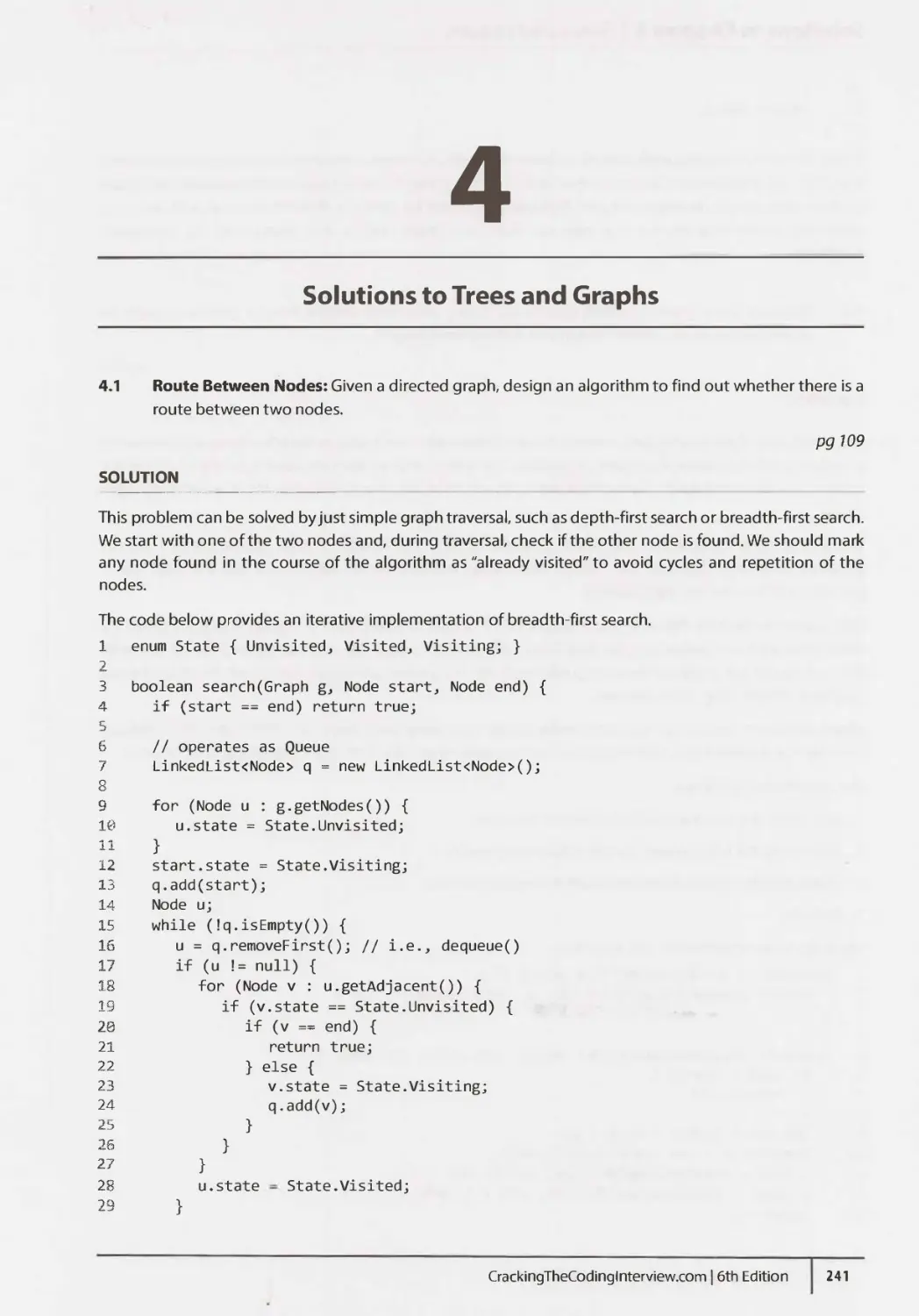 4. Solutions to Trees and Graphs