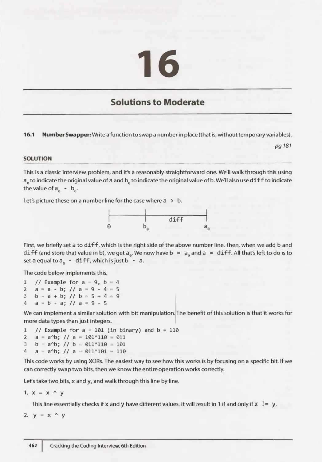 16. Solutions to Moderate