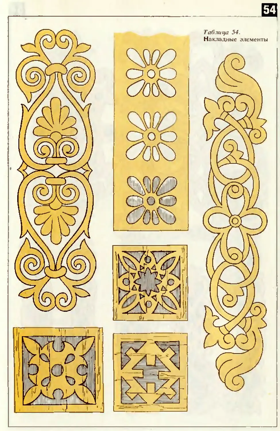 Орнаменты плоскорельефной резьбы иконостаса