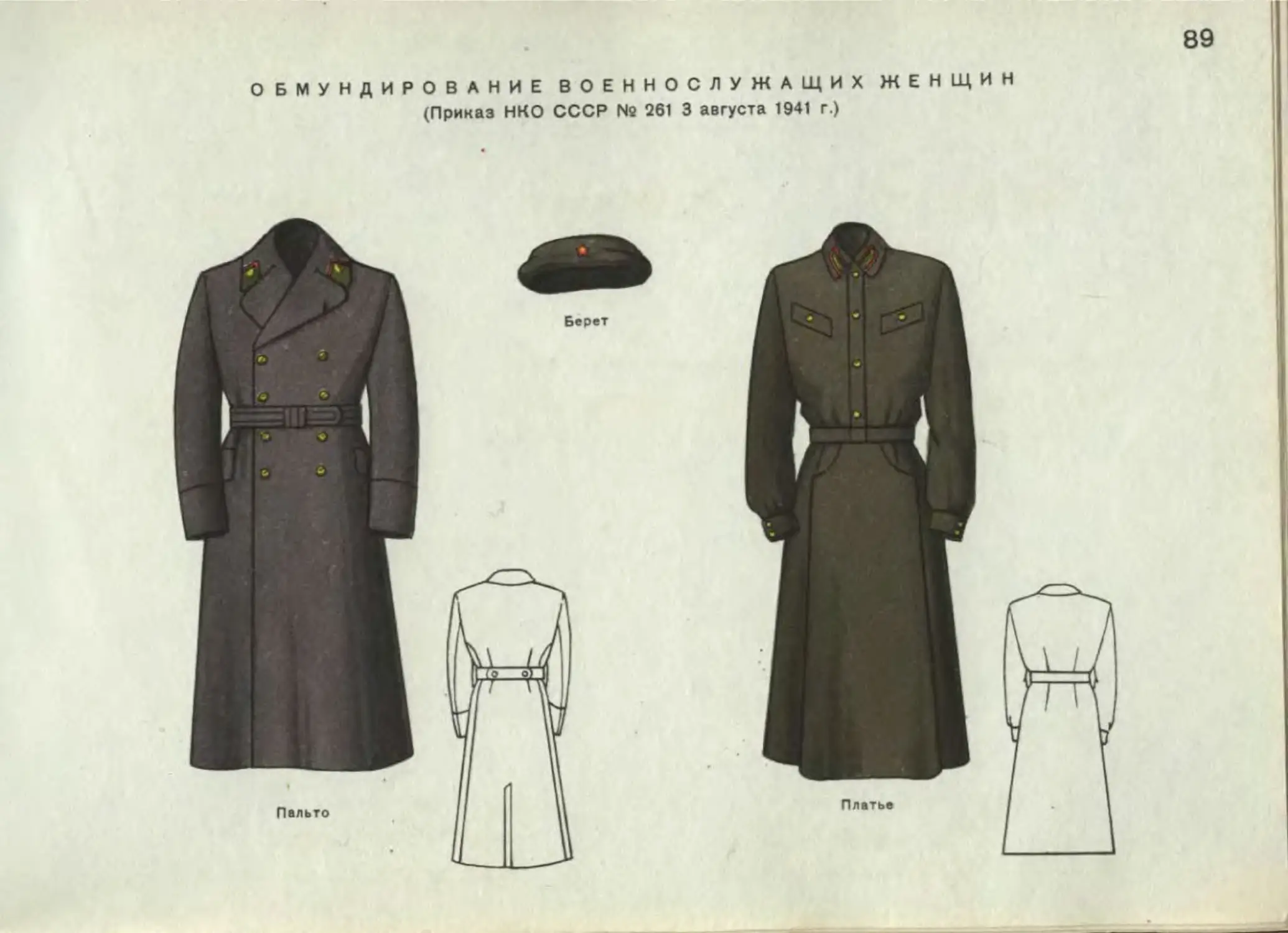 Платье РККА 1941