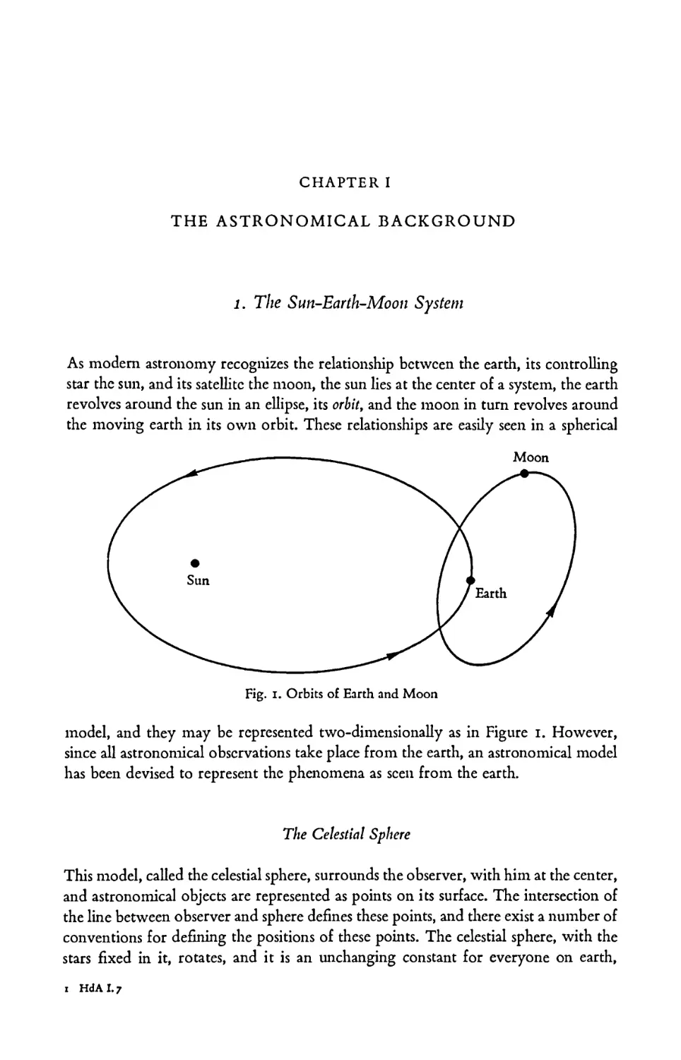 CHAPTER I. THE ASTRONOMICAL BACKGROUND