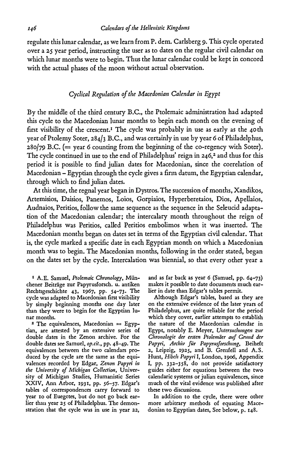 - Cyclical Regulation of the Macedonian Calendar in Egypt