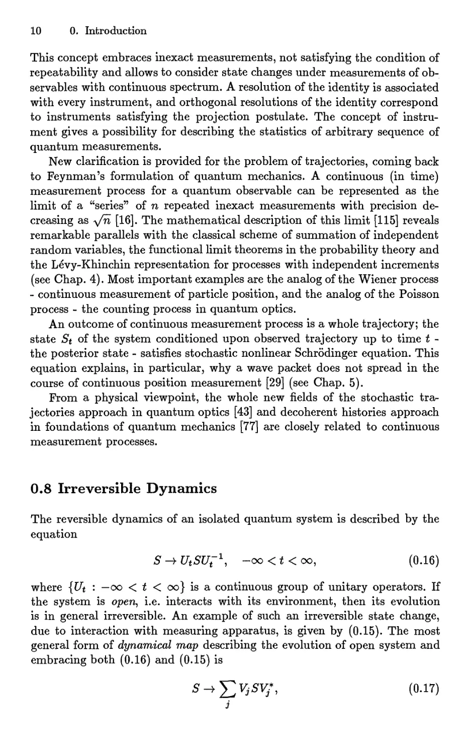 0.8 Irreversible Dynamics