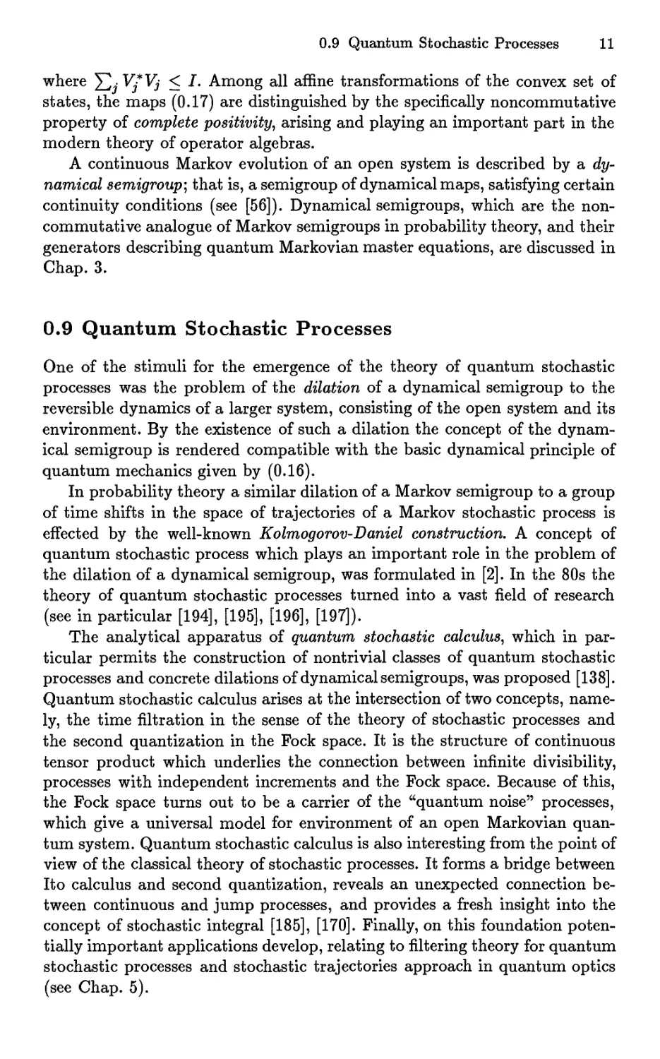 0.9 Quantum Stochastic Processes
