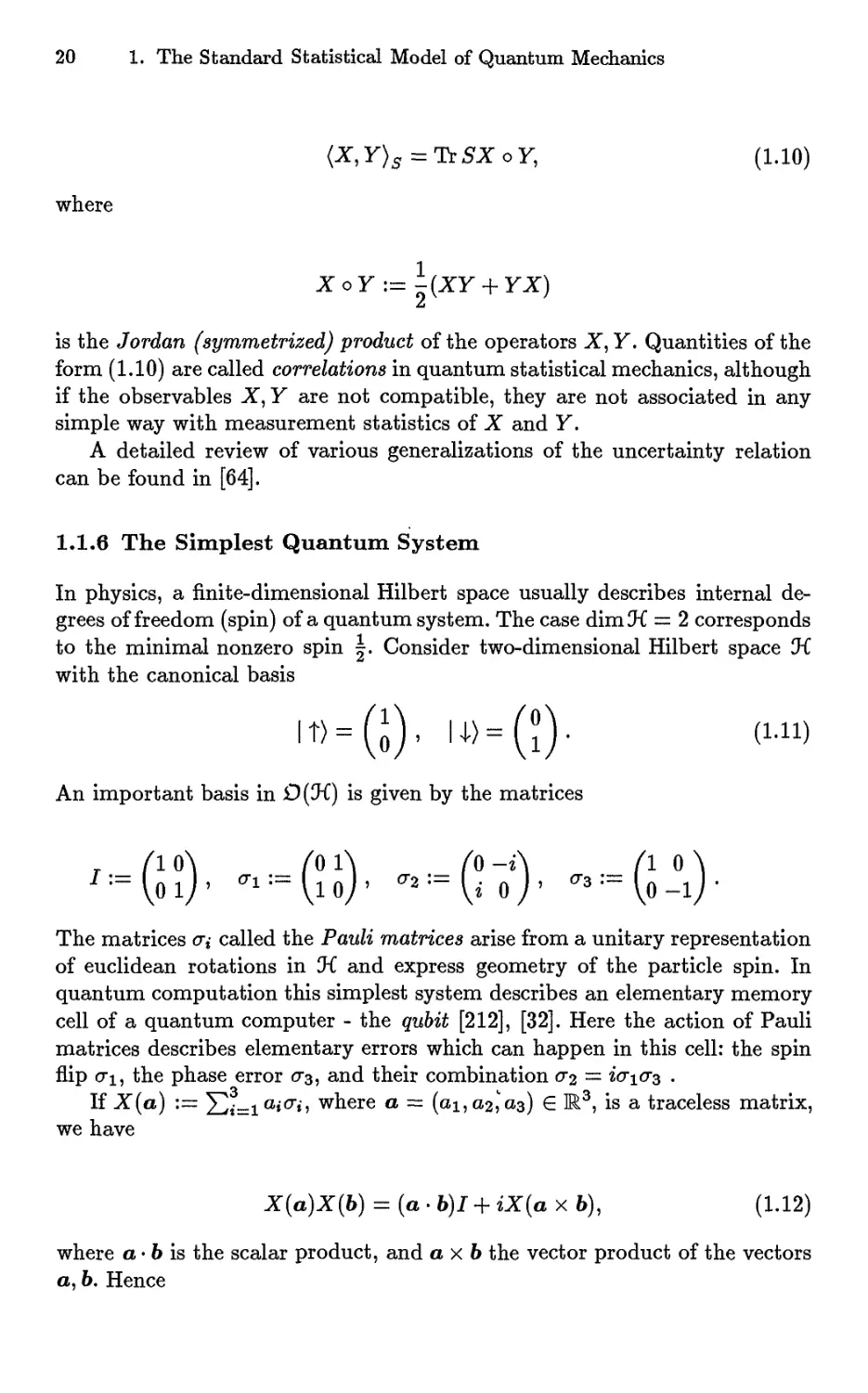 1.1.6 The Simplest Quantum System