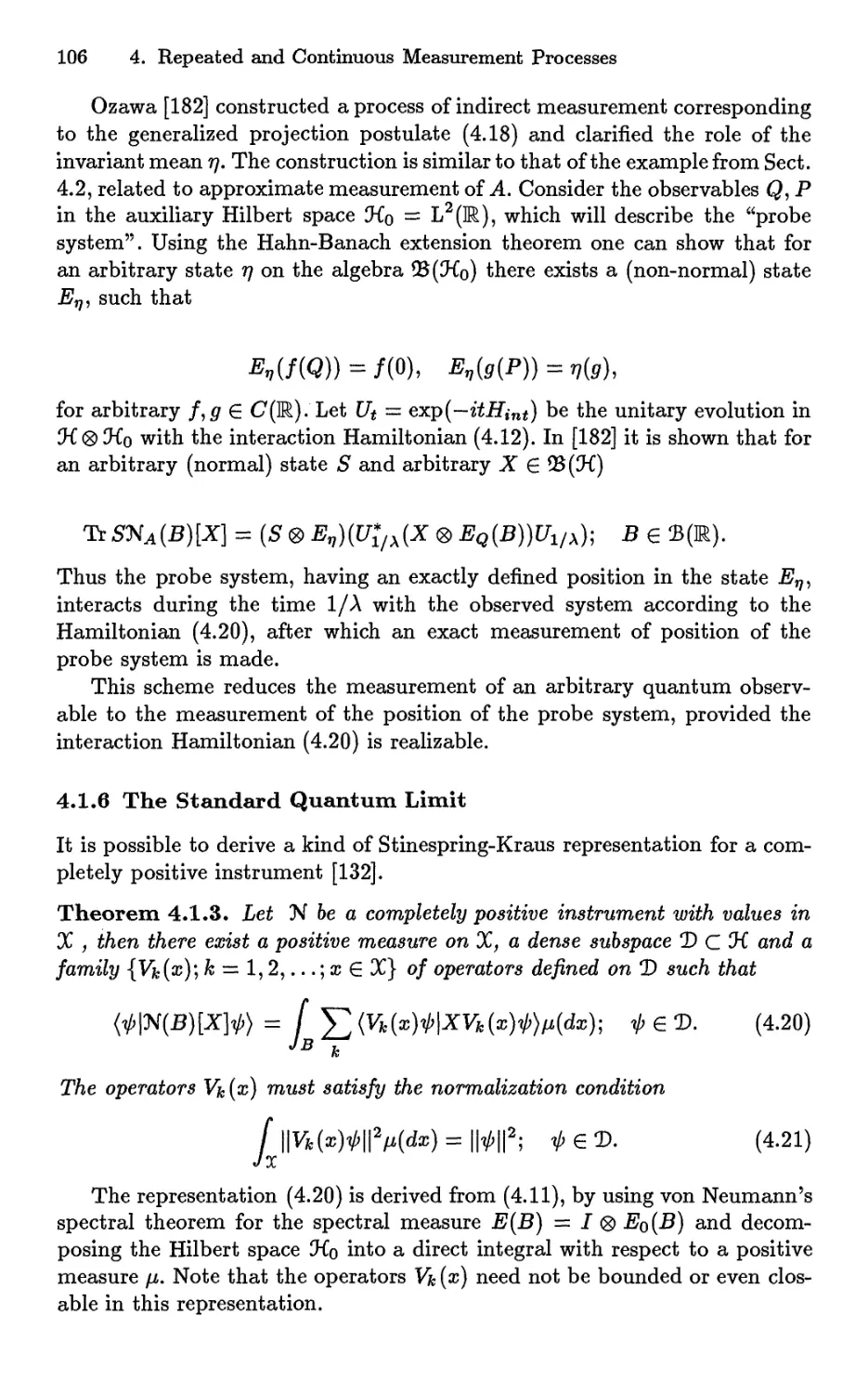4.1.6 The Standard Quantum Limit