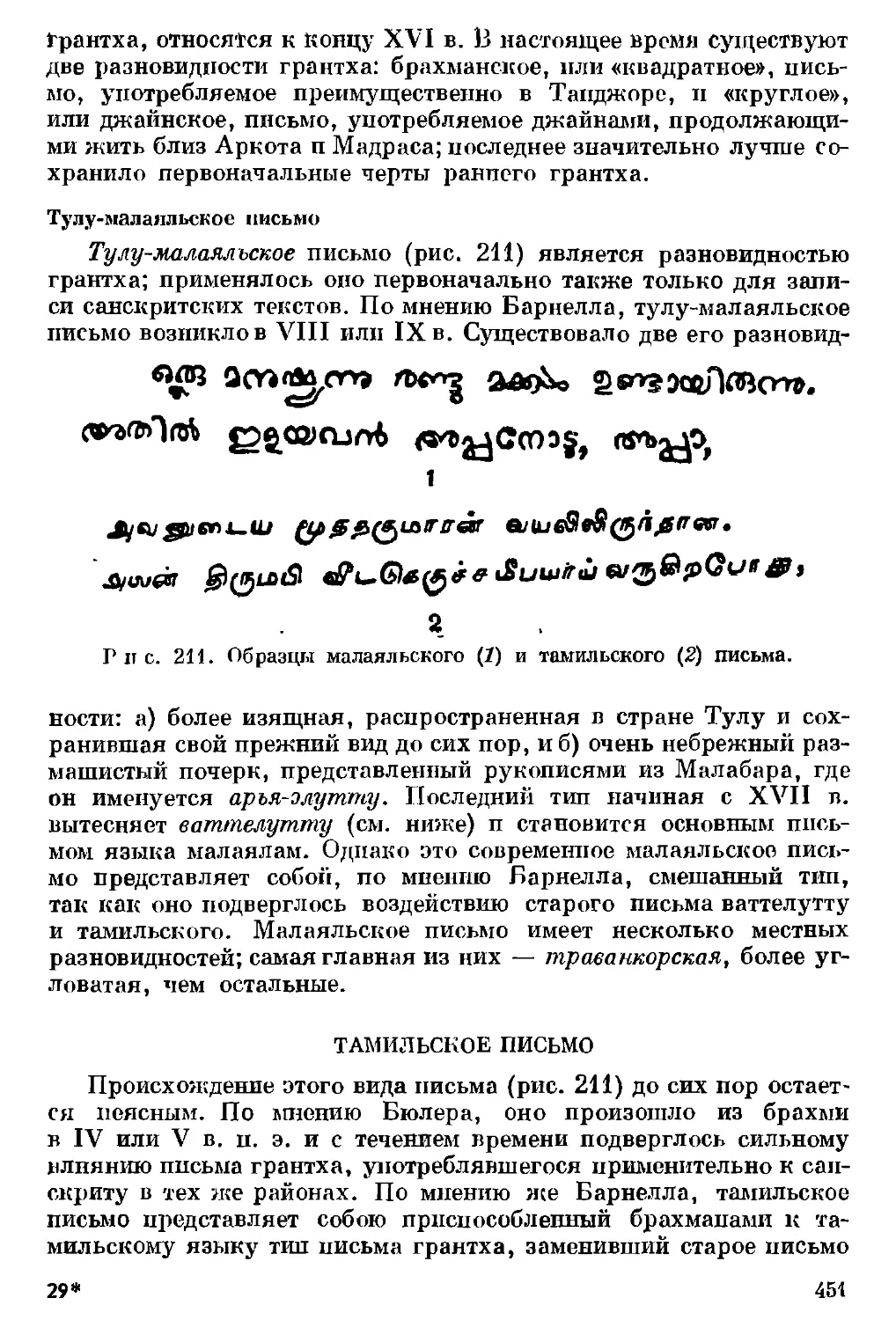 Тулу-малаяльское письмо
Тамильское письмо