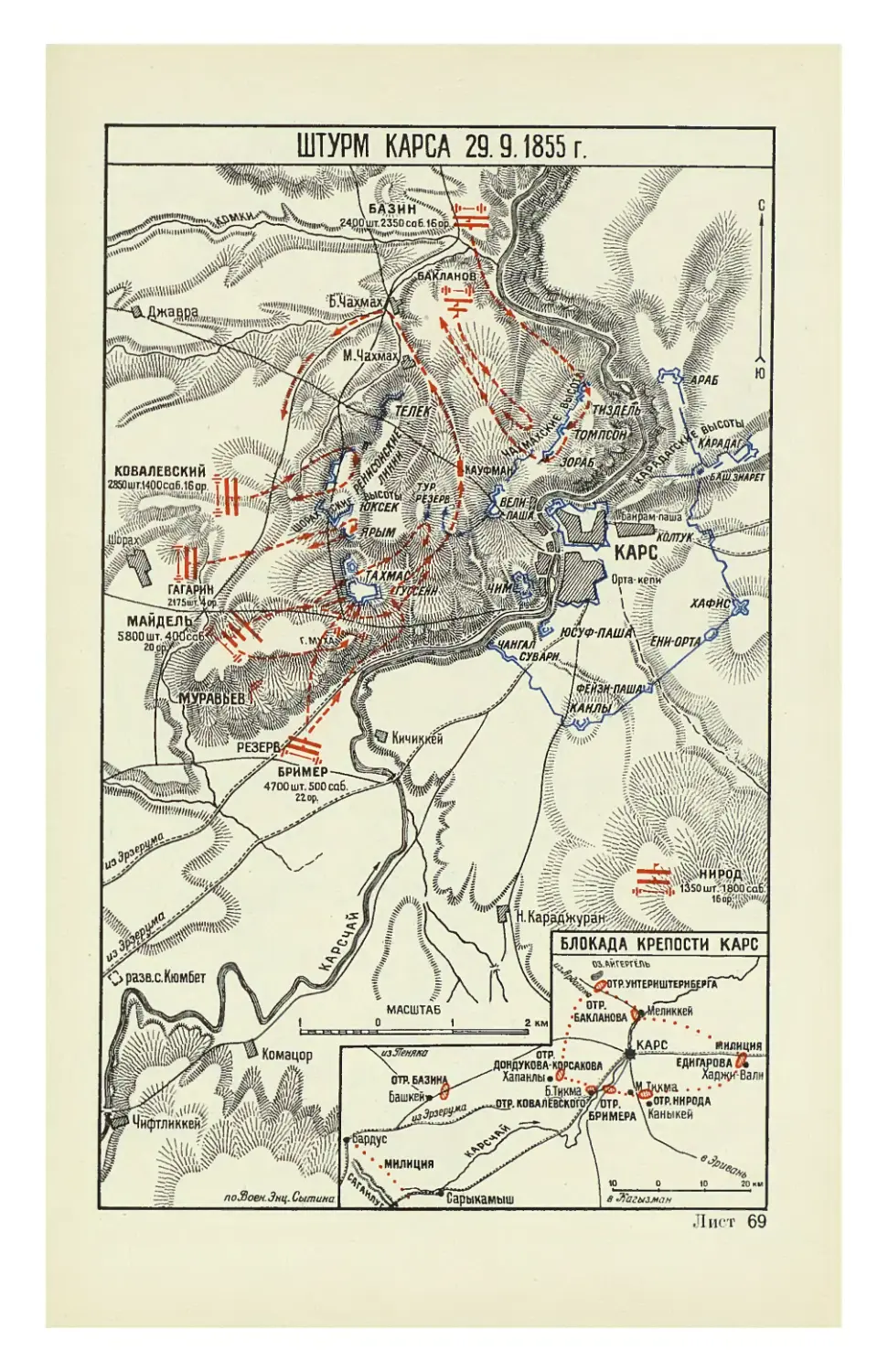 Взятие карса крымская