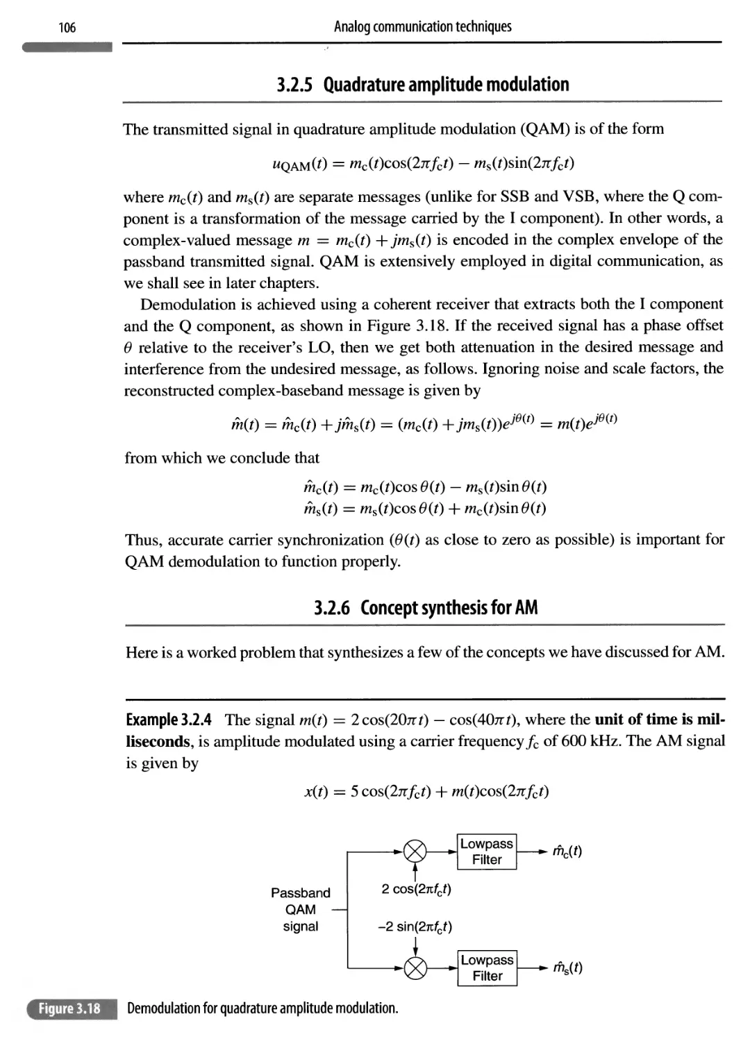 3.2.5 Quadrature amplitude modulation 106
3.2.6 Concept synthesis for AM 106