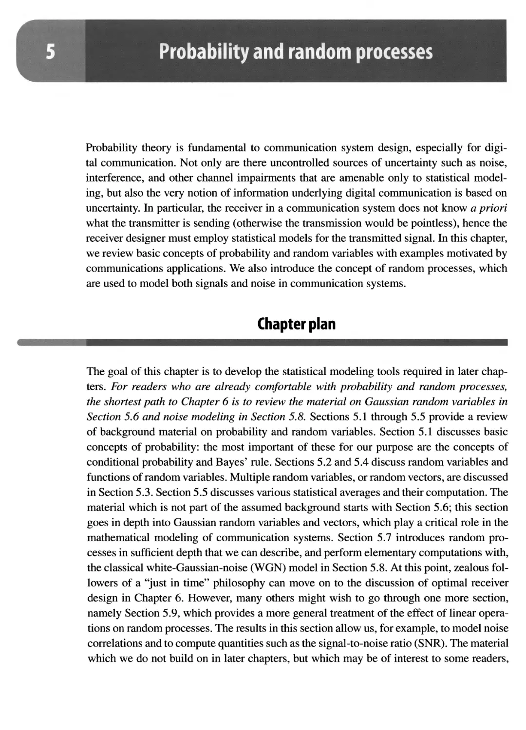 5 Probability and random processes 207