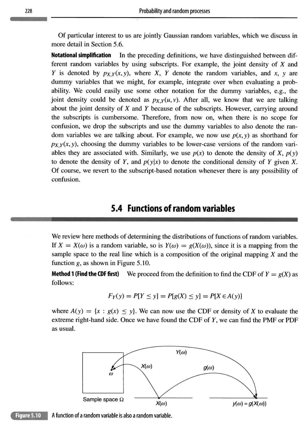 5.4 Functions of random variables 228
