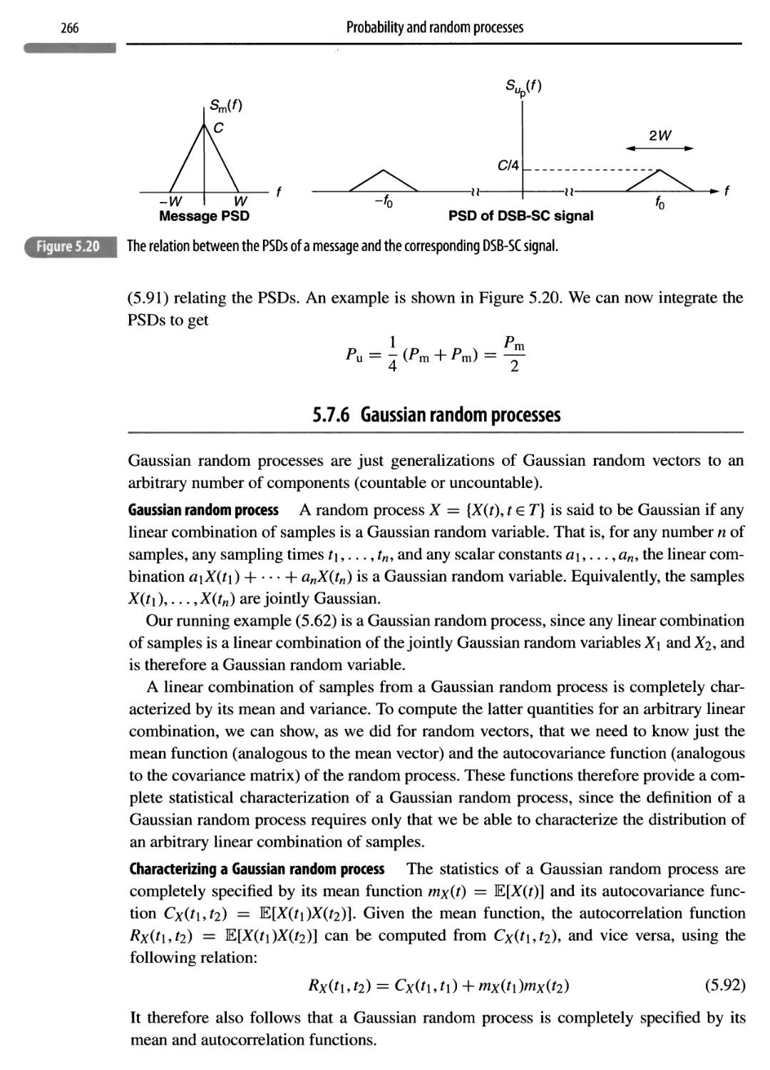 5.7.6 Gaussian random processes 266