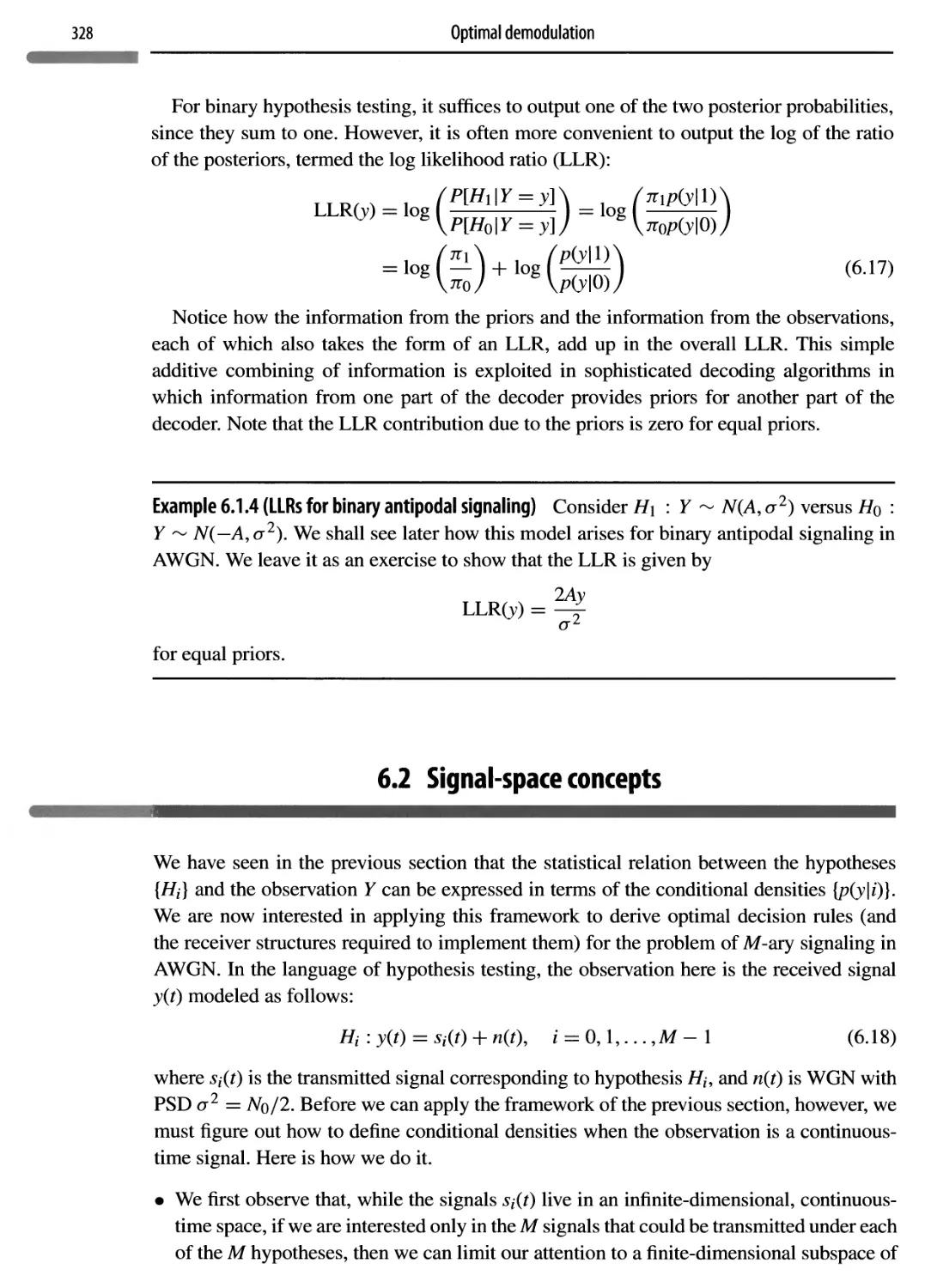 6.2 Signal-space concepts 328