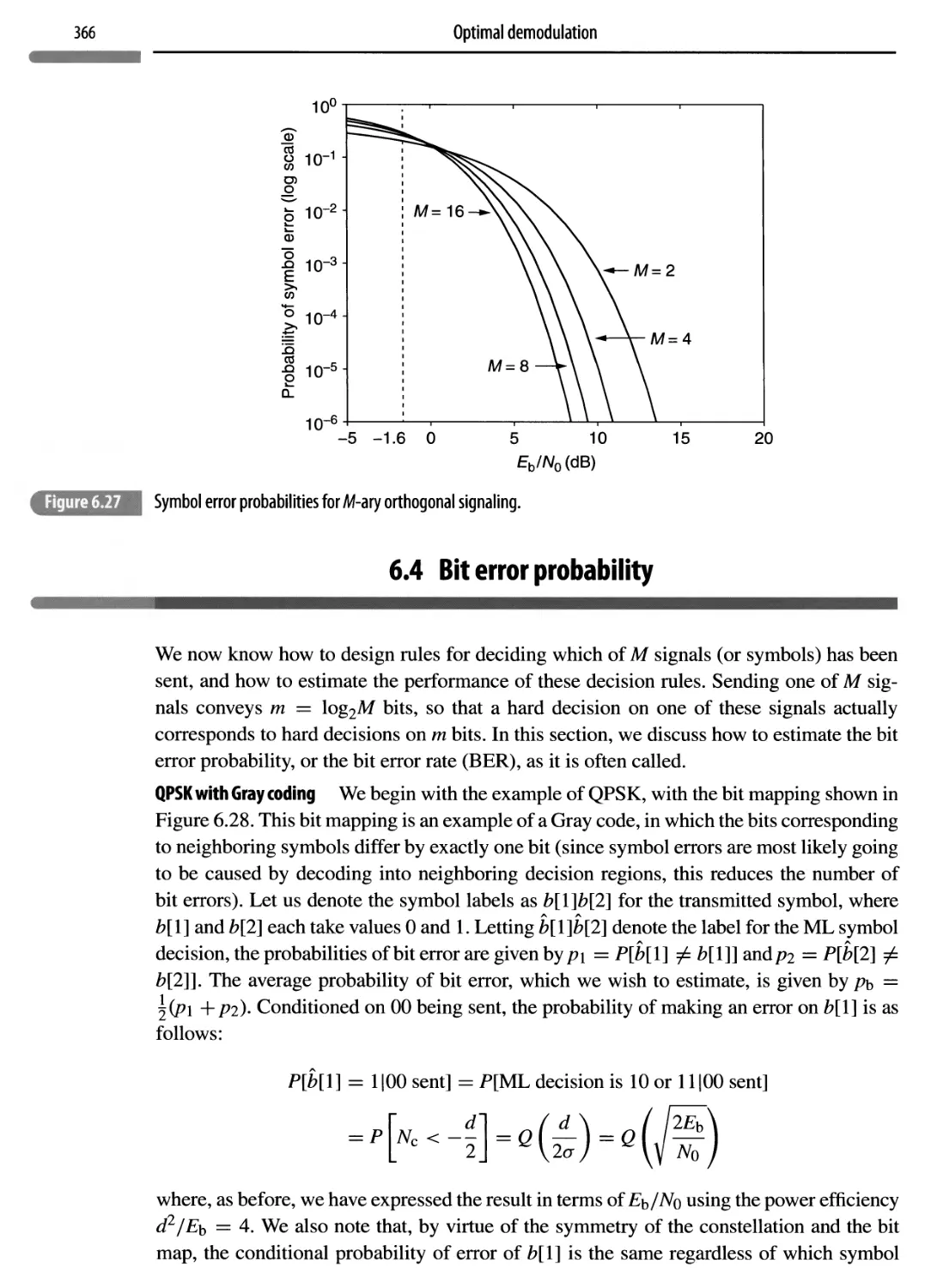 6.4 Bit error probability 366