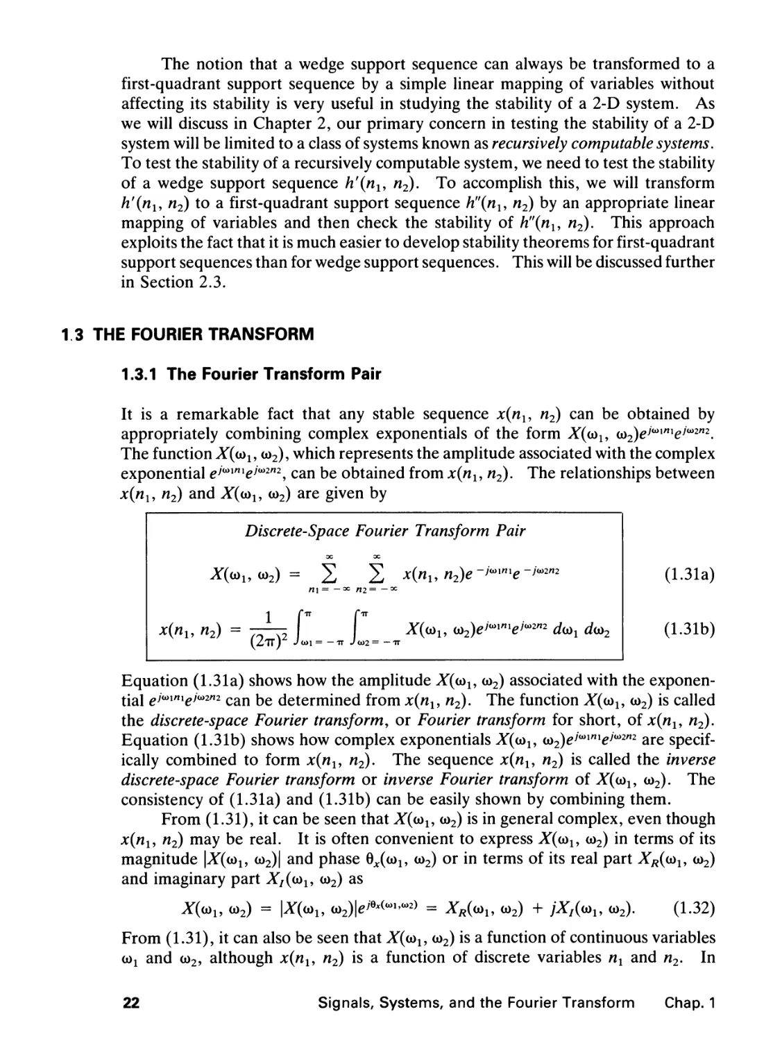 1.3 The Fourier Transform
