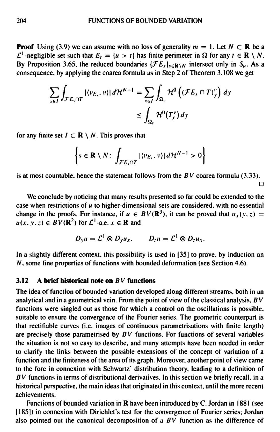 3.12 A brief historical note on BV functions