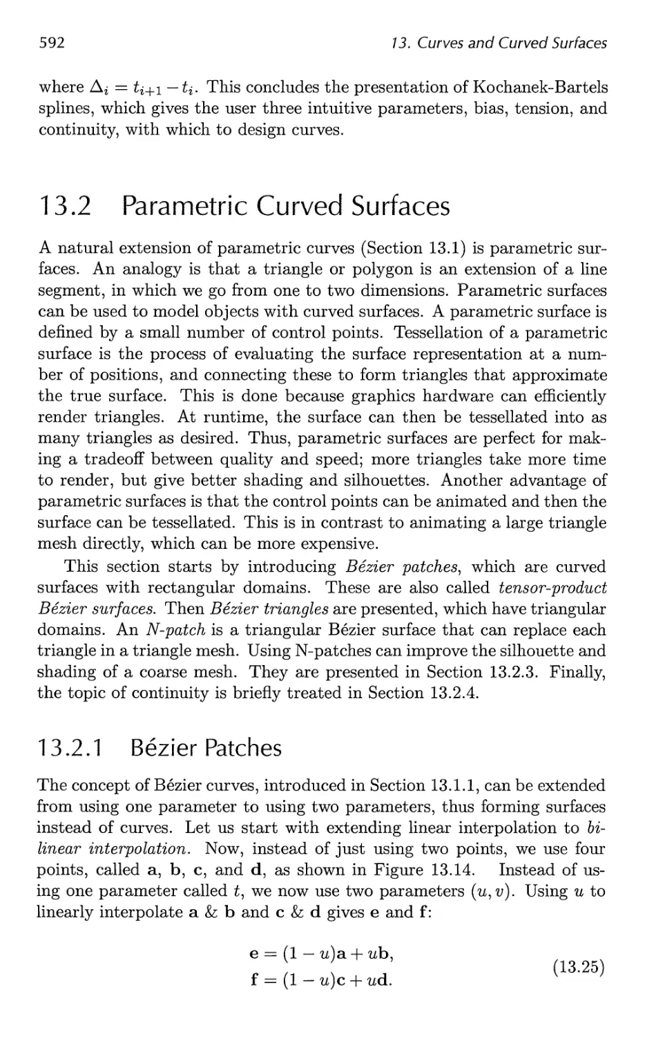 13.2 Parametric Curved Surfaces