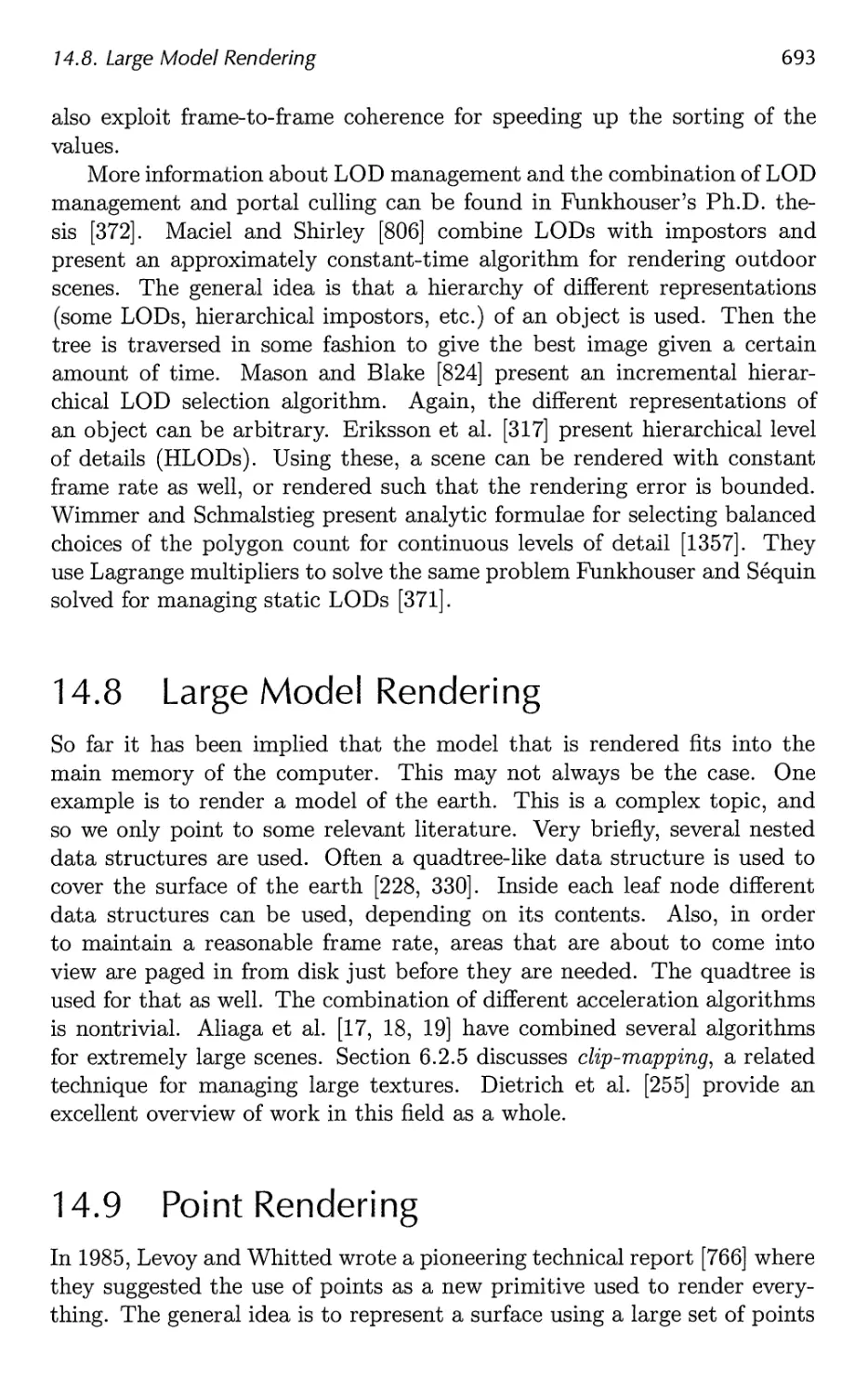 14.8 Large Model Rendering
14.9 Point Rendering