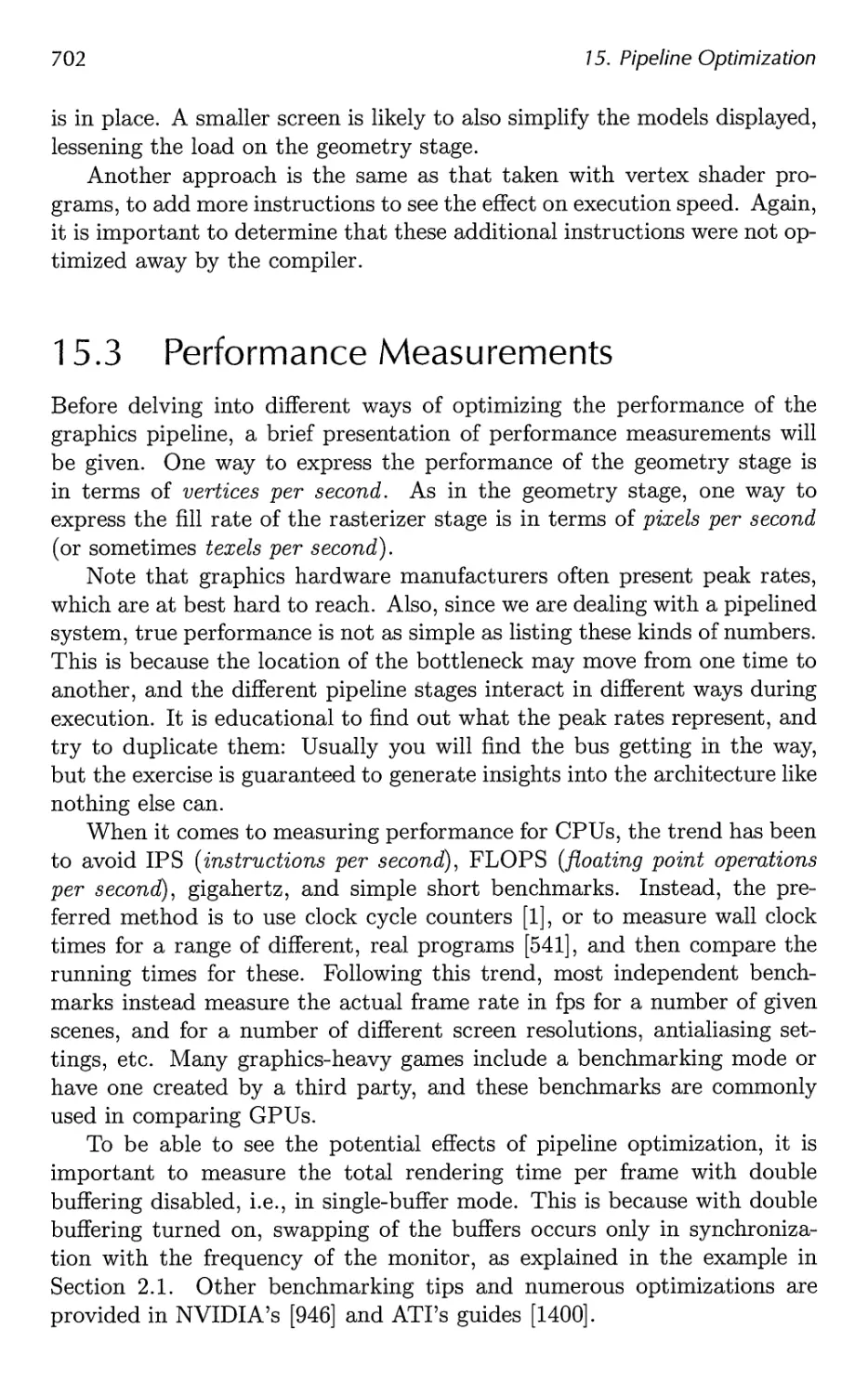 15.3 Performance Measurements