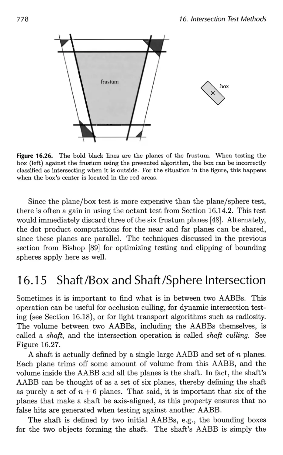 16.15 Shaft/Box and Shaft/Sphere Intersection