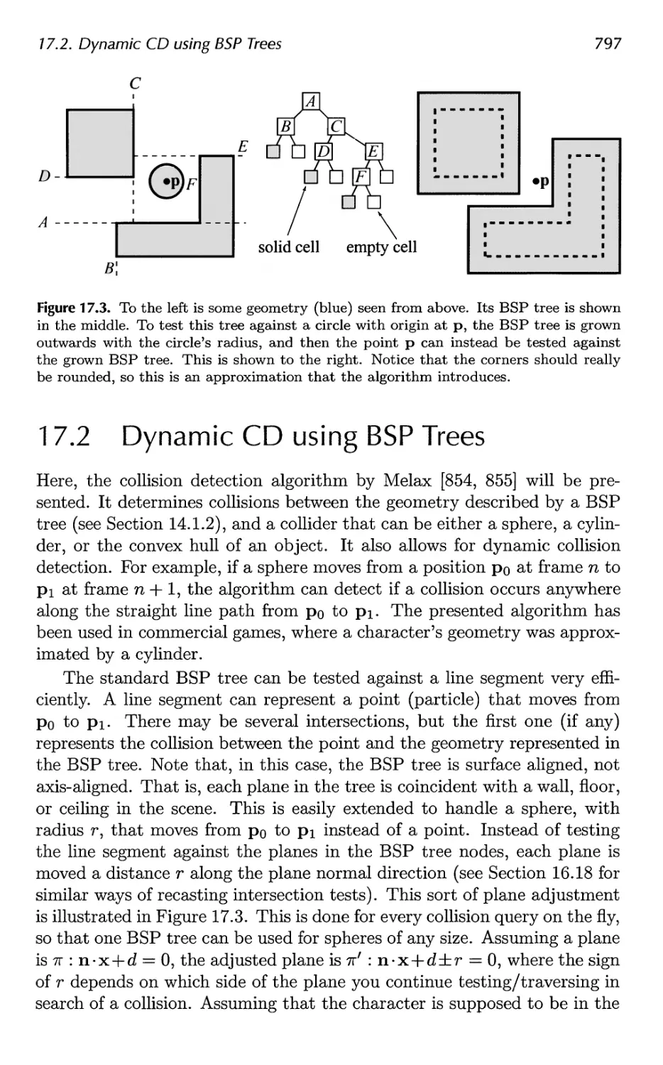 17.2 Dynamic CD using BSP Trees