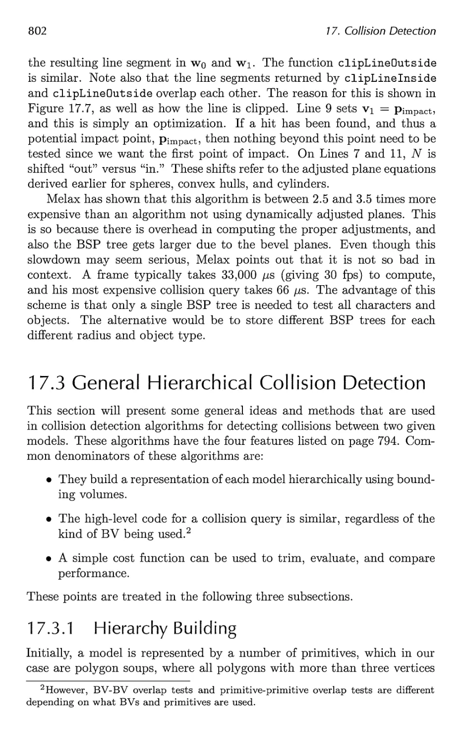 17.3 General Hierarchical Collision Detection