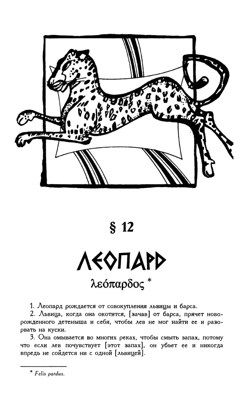 § 12. Леопард
