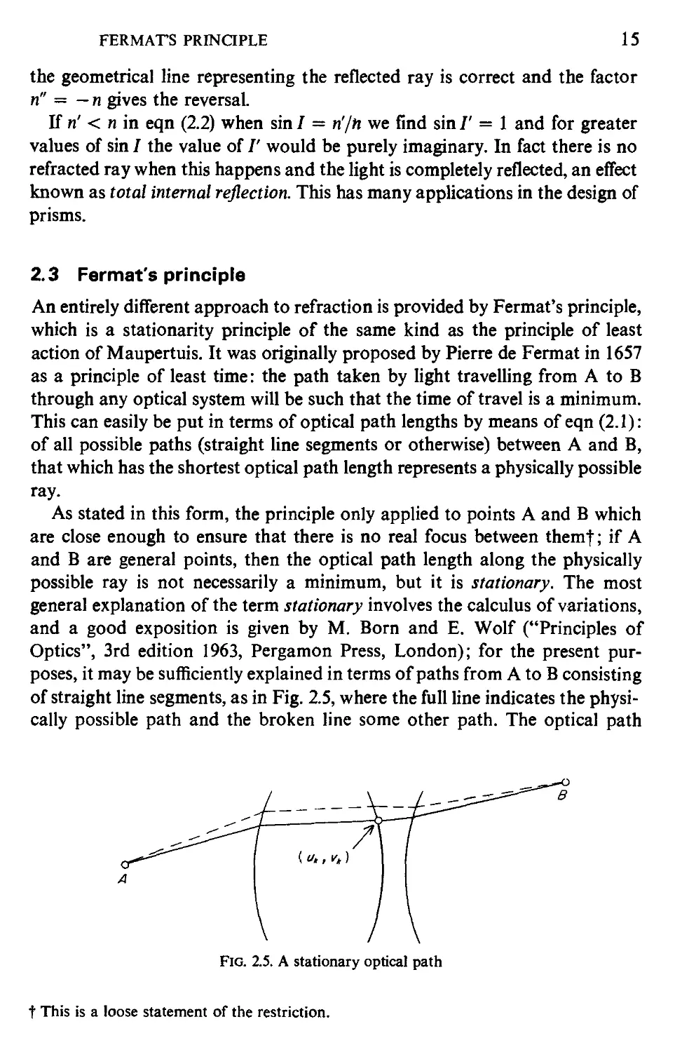 2.3 Fermat's principle