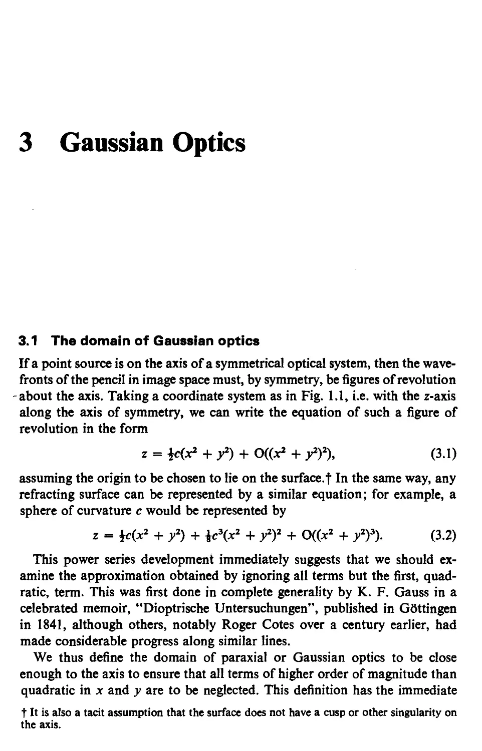 3 Gaussian optics