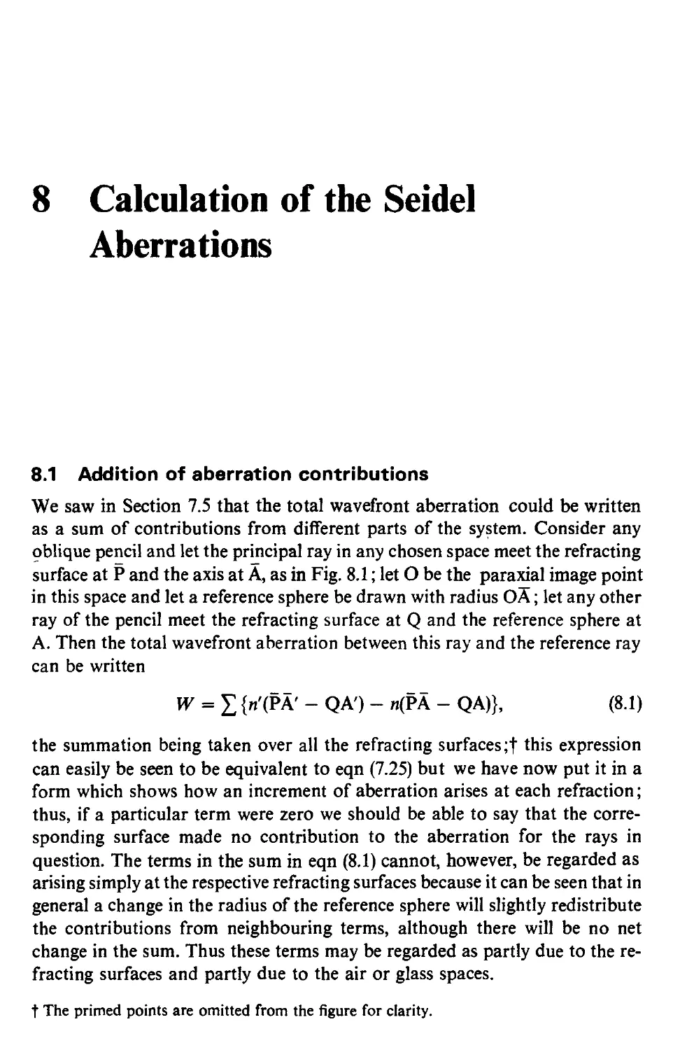 8 Calculation of the Seidel aberrations