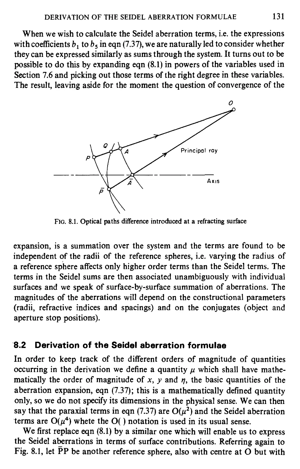 8.2 Derivation of the Seidel aberration formulae