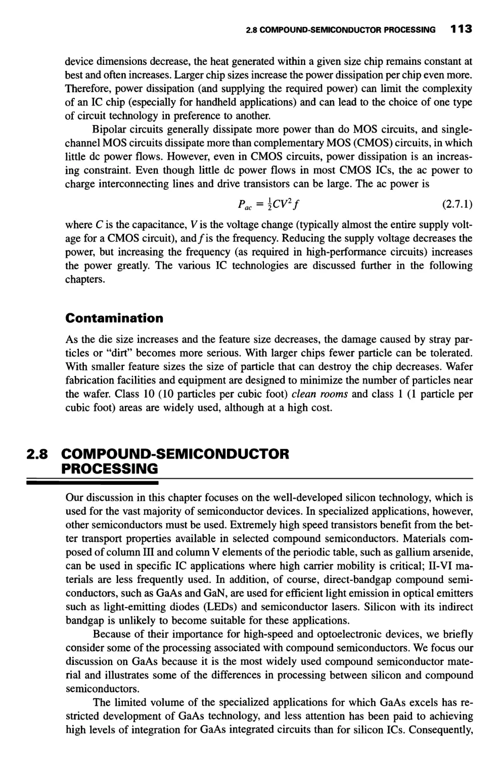 2.8 Compound-Semiconductor Processing