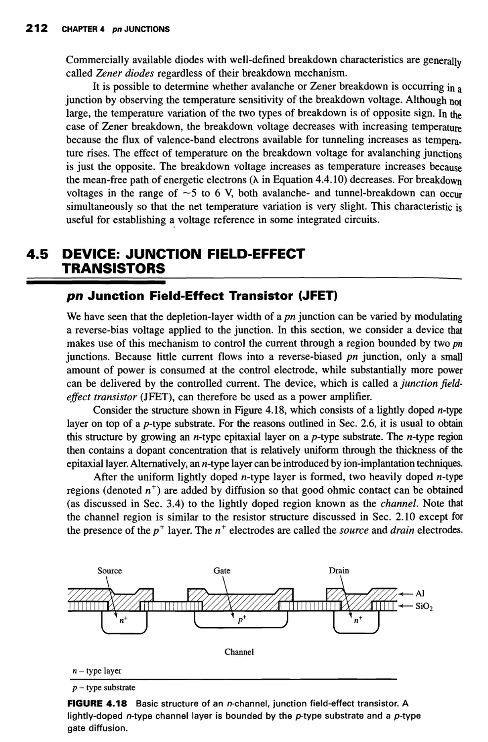 4.5 Device: Junction Field-Effect Transistors