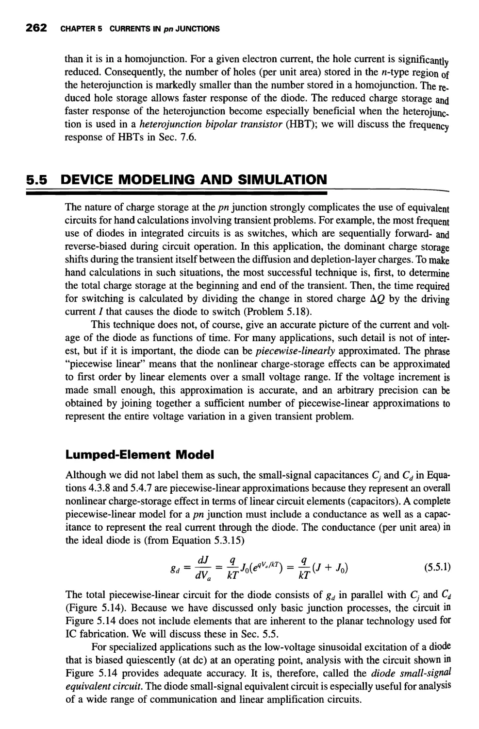 5.5 Device Modeling and Simulation