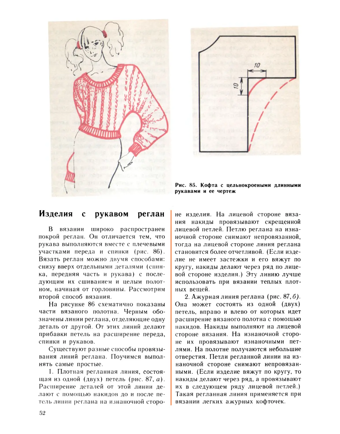 Изделия с рукавами реглан