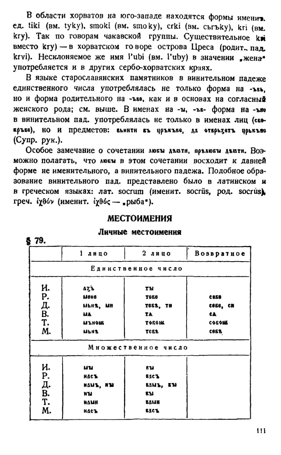 Местоимения