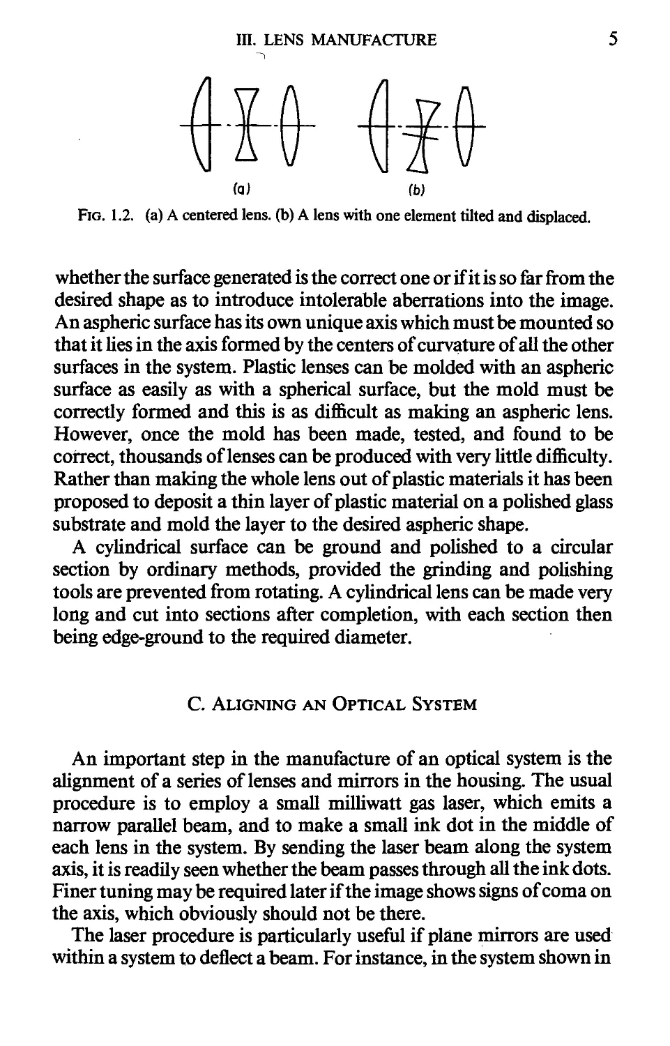 С. Aligning an Optical System