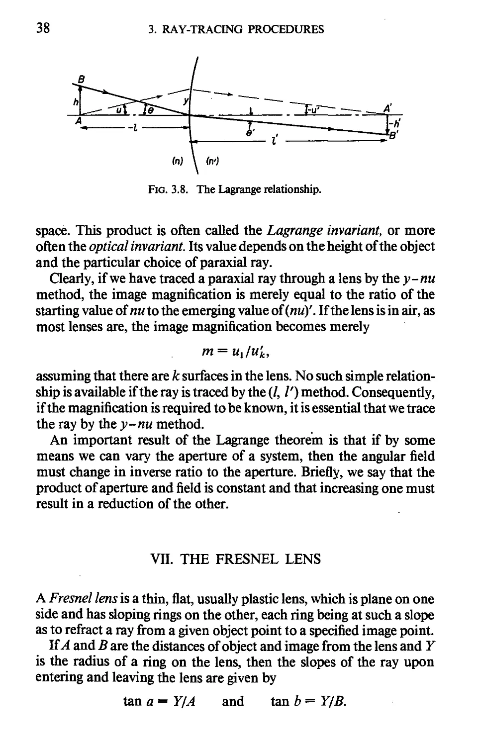 VII. The Fresnel Lens