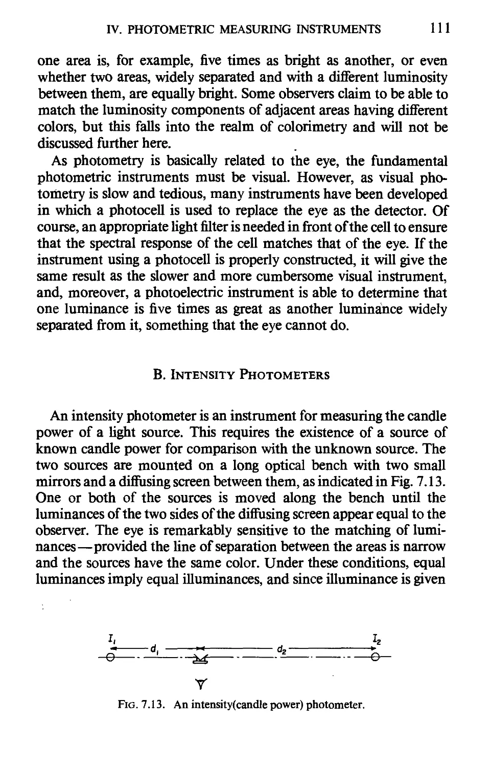 B. Intensity Photometers