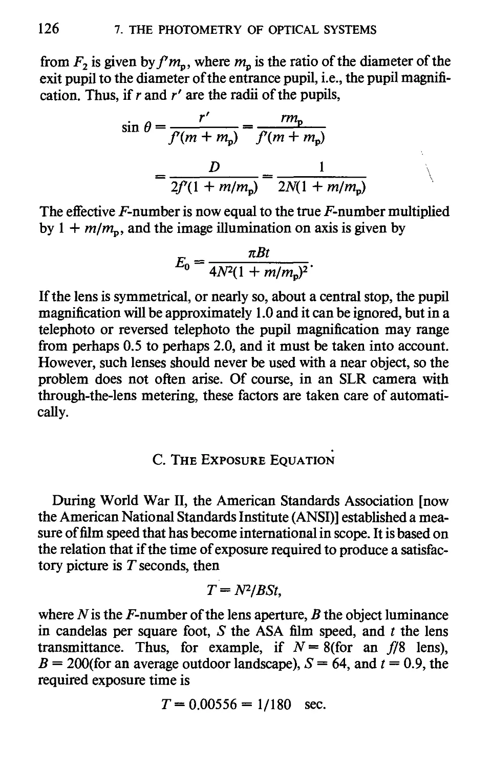 С. The Exposure Equation